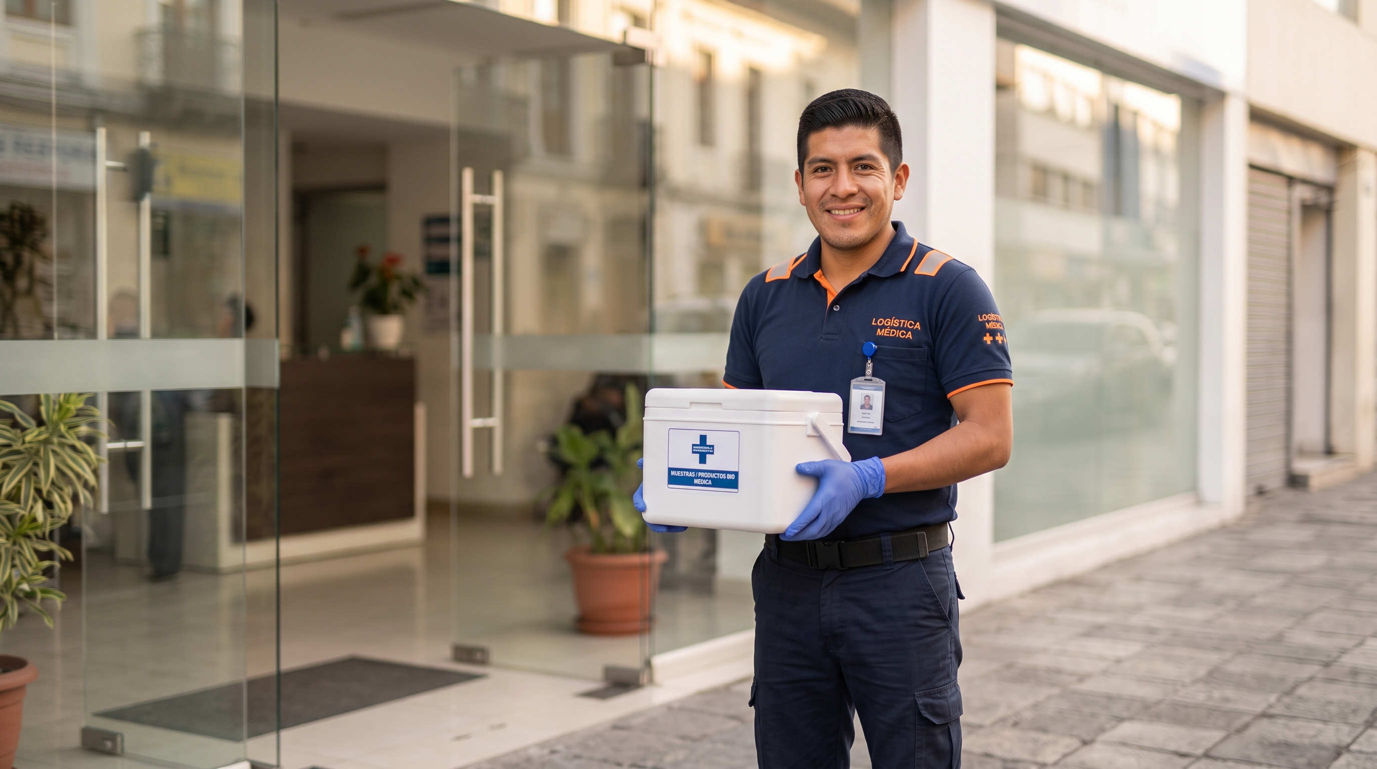Transporte de muestras para laboratorios médicos